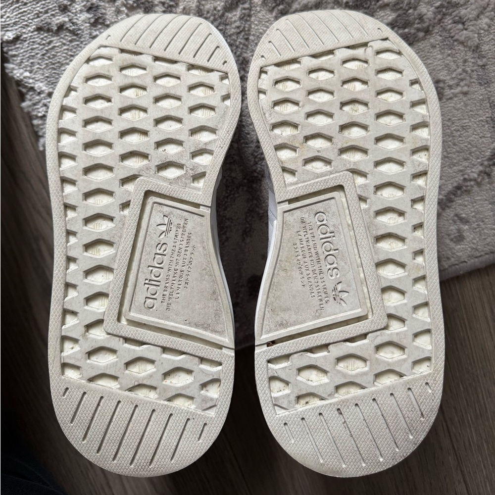 Adidas NMD R2 White Sneakers (Women) - Picture 9 of 9
